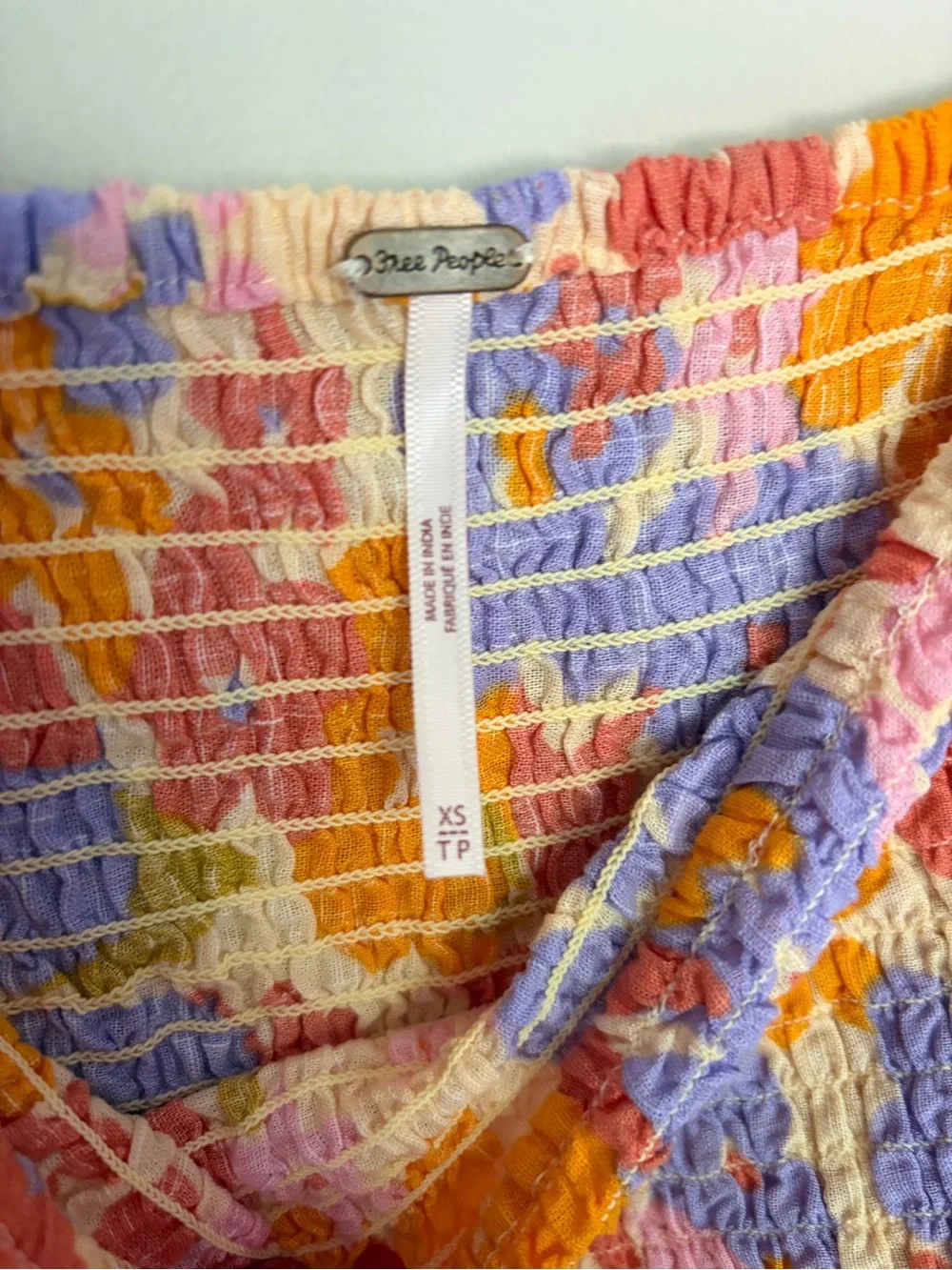 Free People smocked square